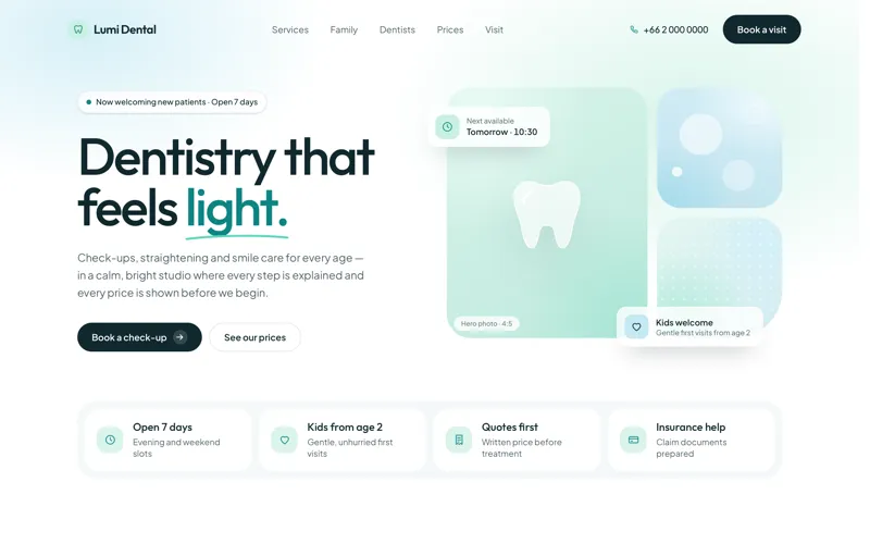 Dental Clinic template