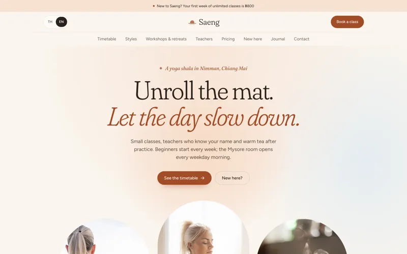 Yoga Studio template